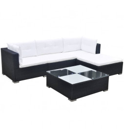 Salon de jardin 5 pcs avec...