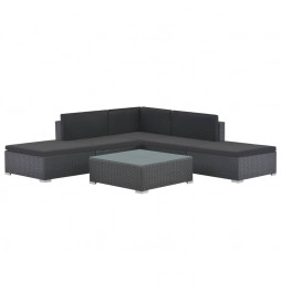 Salon de jardin 6 pcs avec...