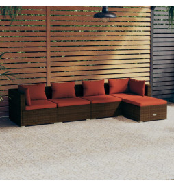 Salon de jardin 5 pcs avec...