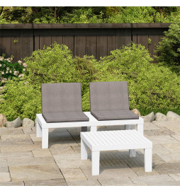 Salon de jardin 2 pcs avec...