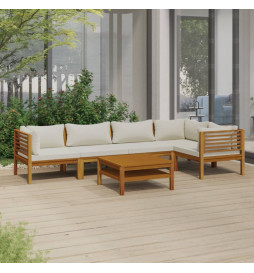 Salon de jardin 6 pcs avec...