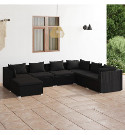 Salon de jardin 7 pcs avec...
