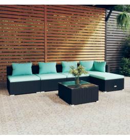 Salon de jardin 6 pcs avec...