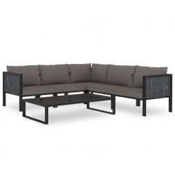 Salon de jardin 6 pcs avec...