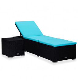 Chaise longue avec coussin...