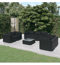 Salon de jardin 8 pcs avec...
