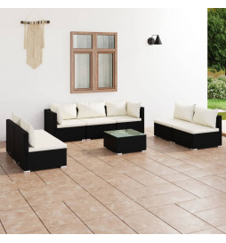 Salon de jardin 8 pcs avec...