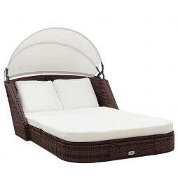 Chaise longue avec auvent...