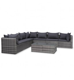 Salon de jardin 8 pcs avec...