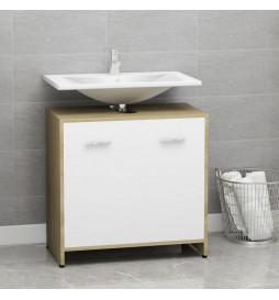 Armoire de bain Blanc et...