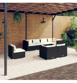 Salon de jardin 8 pcs avec...