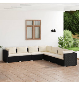 Salon de jardin 7 pcs avec...