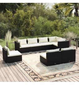 Salon de jardin 8 pcs avec...