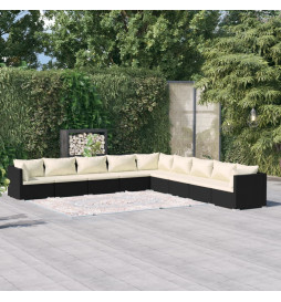 Salon de jardin 9 pcs avec...