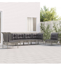 Salon de jardin 6 pcs avec...