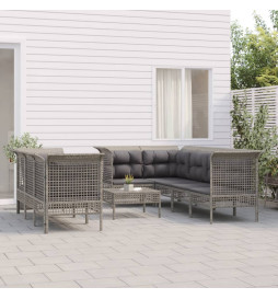 Salon de jardin 9 pcs avec...
