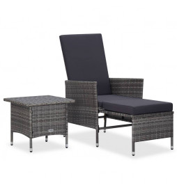 Salon de jardin 2 pcs avec...