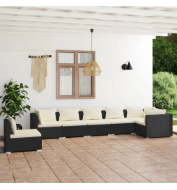 Salon de jardin 7 pcs avec...