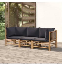 Salon de jardin 3 pcs avec...