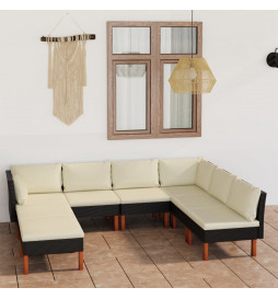 Salon de jardin 8 pcs avec...