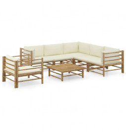 Salon de jardin 7 pcs avec...