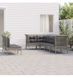 Salon de jardin 7 pcs avec...