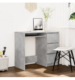 Bureau Gris béton 90x45x76...
