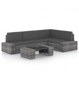 Salon de jardin 5 pcs avec...