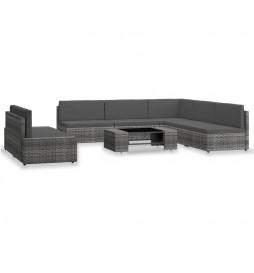 Salon de jardin 7 pcs...