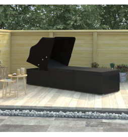 Chaise longue avec auvent...