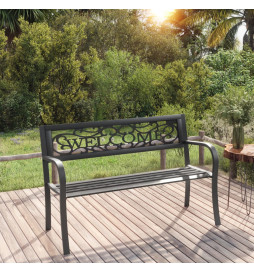 Banc de jardin 125 cm Acier...