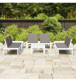 Salon de jardin 6 pcs avec...