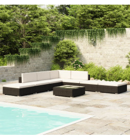 Salon de jardin 8 pcs avec...