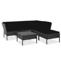 Salon de jardin 6 pcs avec...