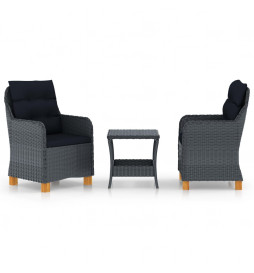 Salon de jardin 3 pcs avec...