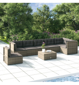 Salon de jardin 7 pcs avec...
