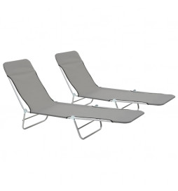 Chaises longues pliables 2...