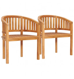 Chaises en forme de banane...