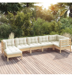 Salon de jardin 7 pcs avec...