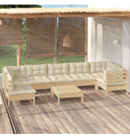 Salon de jardin 8 pcs avec...