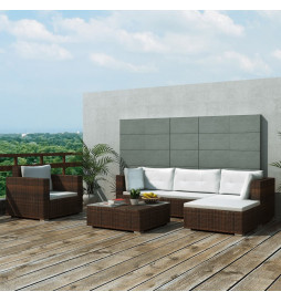 Salon de jardin 6 pcs avec...