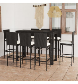 Jeu de bar de jardin 9 pcs...