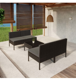 Salon de jardin 5 pcs avec...