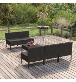 Salon de jardin 6 pcs avec...
