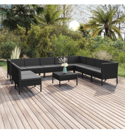 Salon de jardin 11 pcs avec...