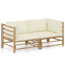 Salon de jardin 2 pcs avec...