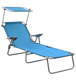 Chaise longue avec auvent...