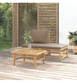 Salon de jardin 3 pcs avec...