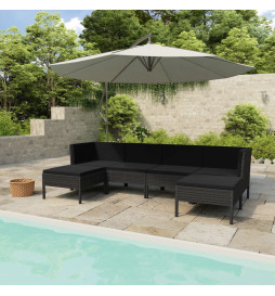 Salon de jardin 6 pcs avec...