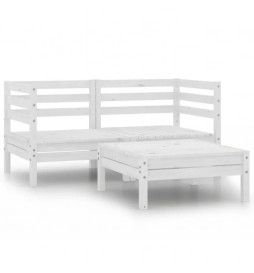 Salon de jardin 3 pcs Bois...